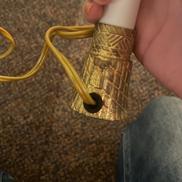 VTG Electric Candle Lamp Solid Brass - Picture 4 of 6